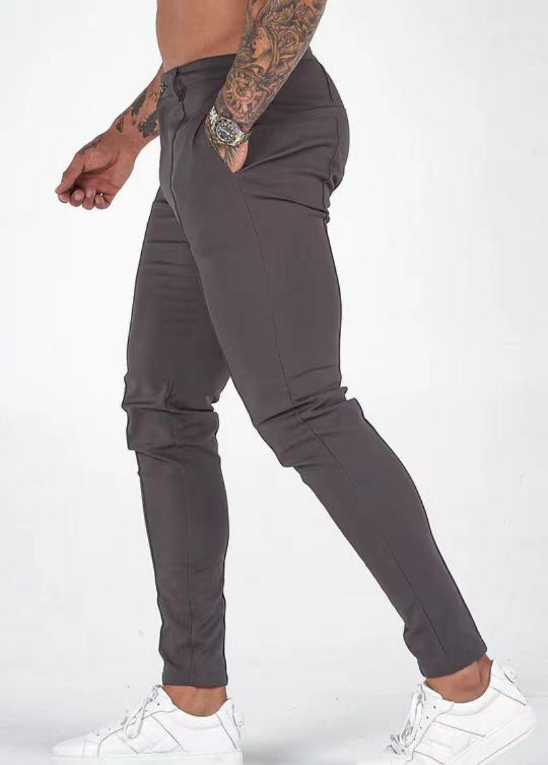 Herrarnas utomhus smala raka byxor