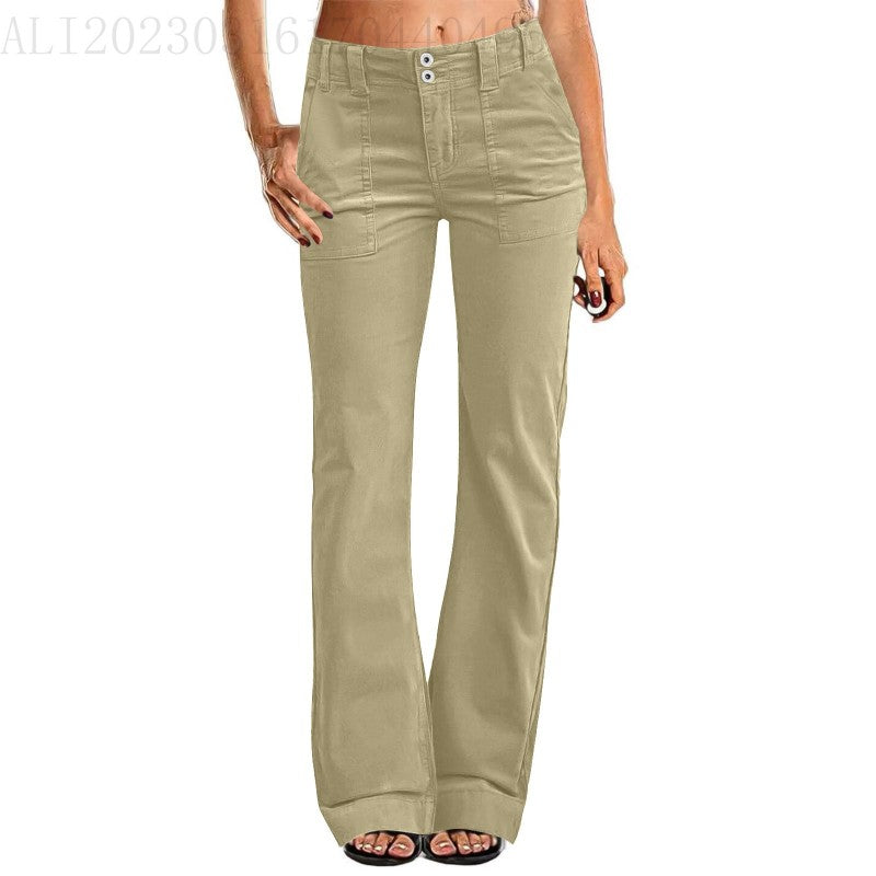 Dambyxor raka fritidsbyxor