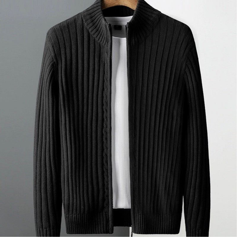 Fleecejacka med dragkedja