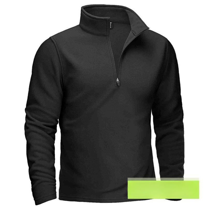 Huvtröja med dragkedja och krage