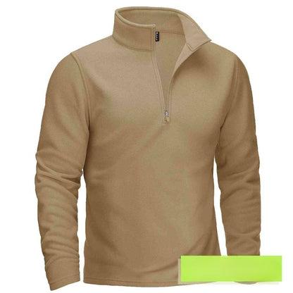 Huvtröja med dragkedja och krage