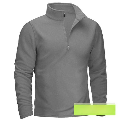 Huvtröja med dragkedja och krage