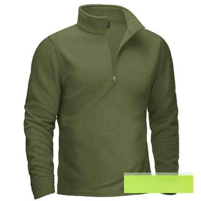 Huvtröja med dragkedja och krage