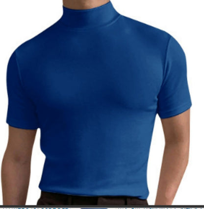 Herrskjorta med halv polokrage