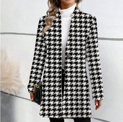 Rynkad trenchcoat med stel krage