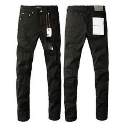 Slim fit jeans med huva