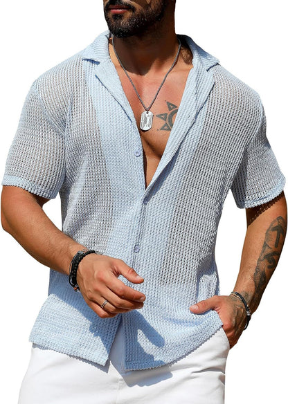 Enfärgad kofta med korta ärmar