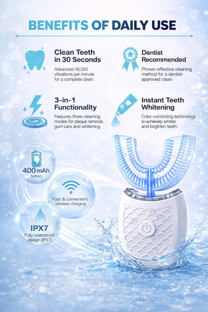 U-formad elektrisk tandborste