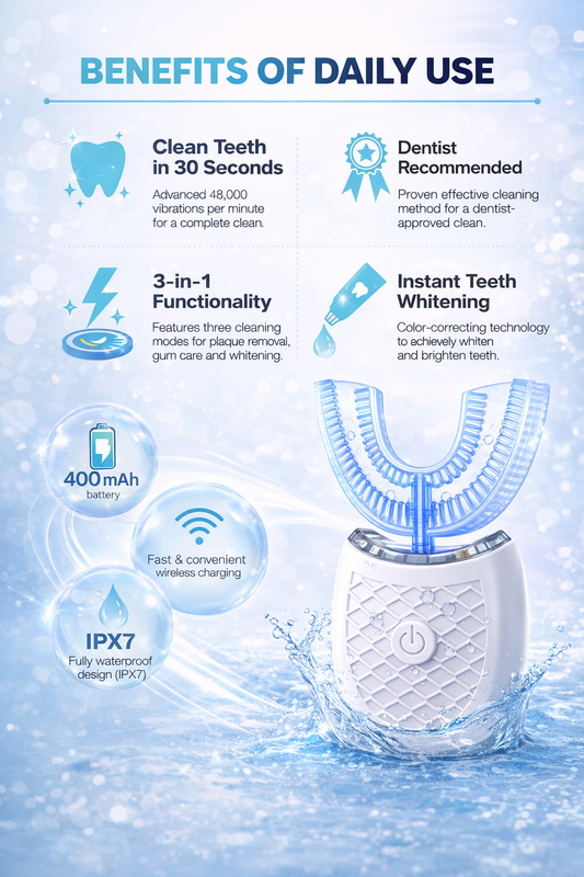 U-formad elektrisk tandborste